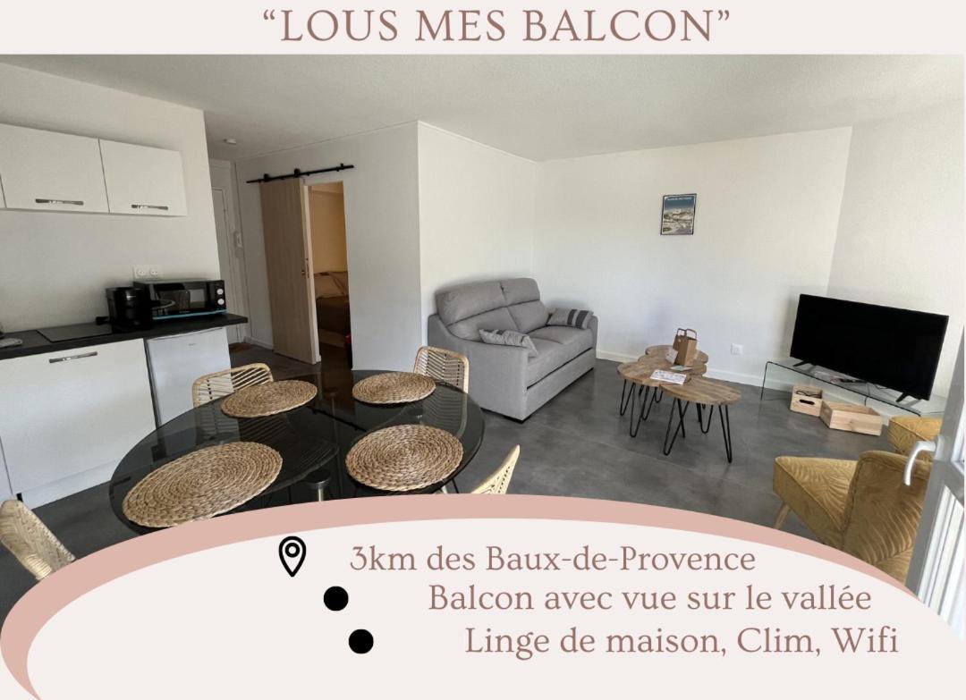 Apartmán "Lou Mes" Baux-De-Provence Balcon Exteriér fotografie